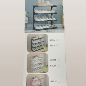 3 Layer C Shape Shoe Rack - Nordic Wind