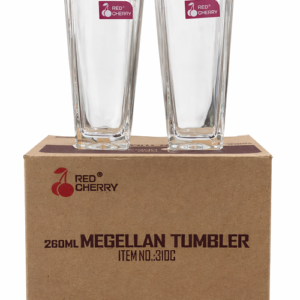 1 Pcs Red Cherry 260ml Magellan Glass set