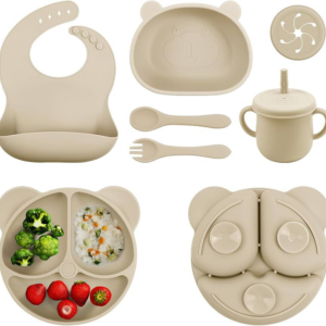 5 Pcs Silicone Toddler Feeding Set