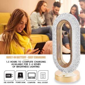 Diamond Crystal Rechargeable Table Lamp