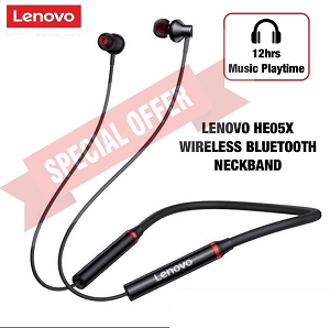 Lenovo HE-05X  Wireless Bluetooth NeckBand