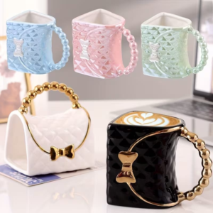 Lux Handbag Shape Ceramic Mug - 785-7