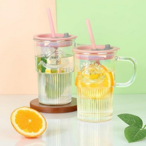 Ribbed glass Juice Cup -520ML 678-13