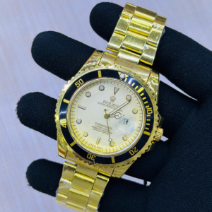 Rolex Oyster Date - Full Gold & White Dial Watch