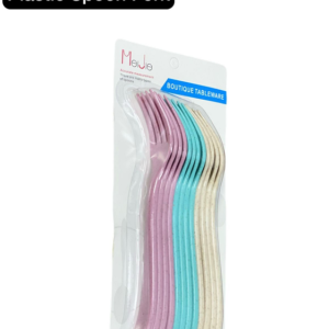 12 Pcs Plastic Colors Fork Spoon