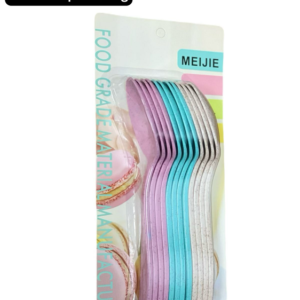 12 Pcs Plastic Colors Spoon Set
