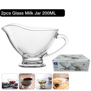 2 Pcs Glass Milk Jar - 200ml