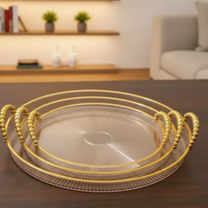 3 Pcs Acrylic Serving Tray