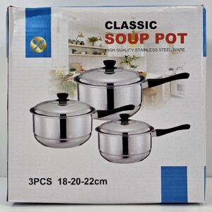 3 Pcs Classic Soup Pot
