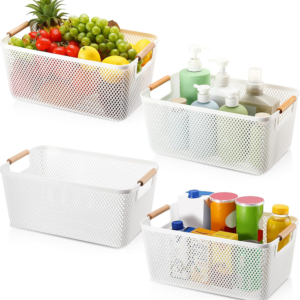 Plastic White Mesh Basket