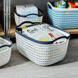 Rattan Plastic Basket - Medium 338-7