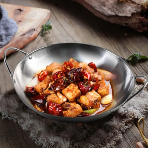 Stainless Steel Wok Pan - 24cm