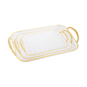 3 Pcs Acrylic Serving Tray - Square 312-9