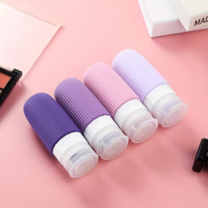 4 Pcs Silicone Travel Split Bottle Set