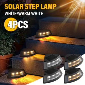 4 Pcs Triangular Solar Step Light