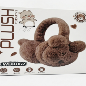 WBK-862 Cute Bear Plush Wireless Headset