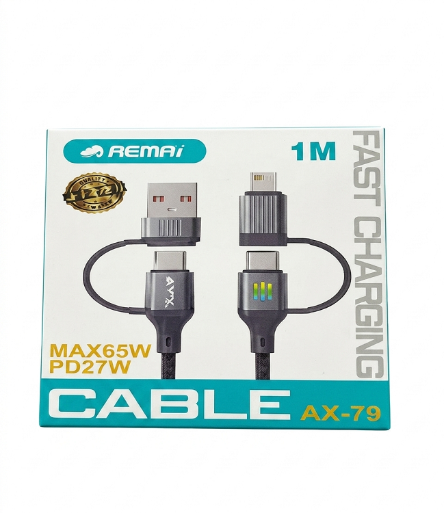 REMAI AX-79 4-in-1 Fast Charging Cable