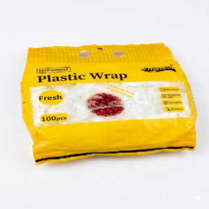 100 Pcs Elastic Plastic Wrap Food Cover
