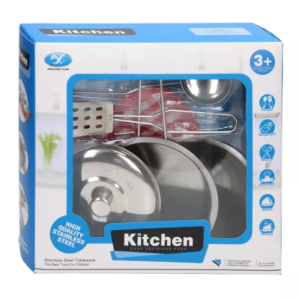 6 Pcs Stainless Steel Cookware Set - Toy